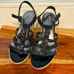 Unique Alfani Wedge Sandles with Buckle